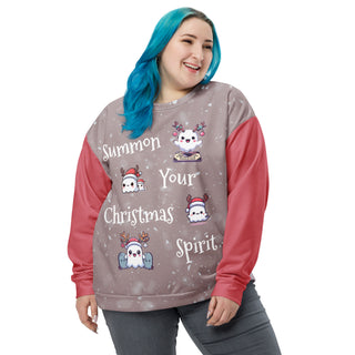 Unisex Cute Christmas Spirits Ghosts Sweatshirt