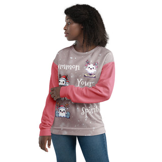 Unisex Cute Christmas Spirits Ghosts Sweatshirt