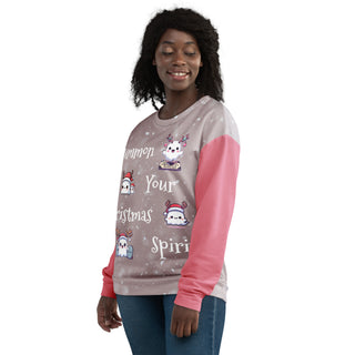 Unisex Cute Christmas Spirits Ghosts Sweatshirt