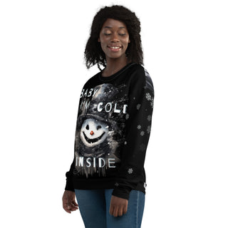 Unisex Cold Inside Creepy Snowman Christmas Women's Men's Sweatshirt