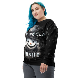 Unisex Cold Inside Creepy Snowman Christmas Women's Men's Sweatshirt