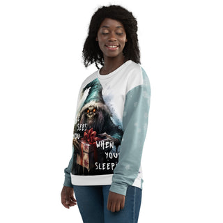 Unisex Men's Women's Krampus Creepy Santa Christmas Sweatshirt